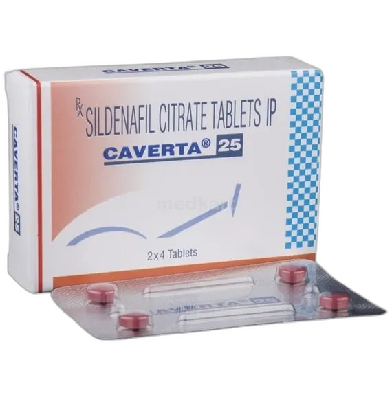 caverta 25mg tablet 4's